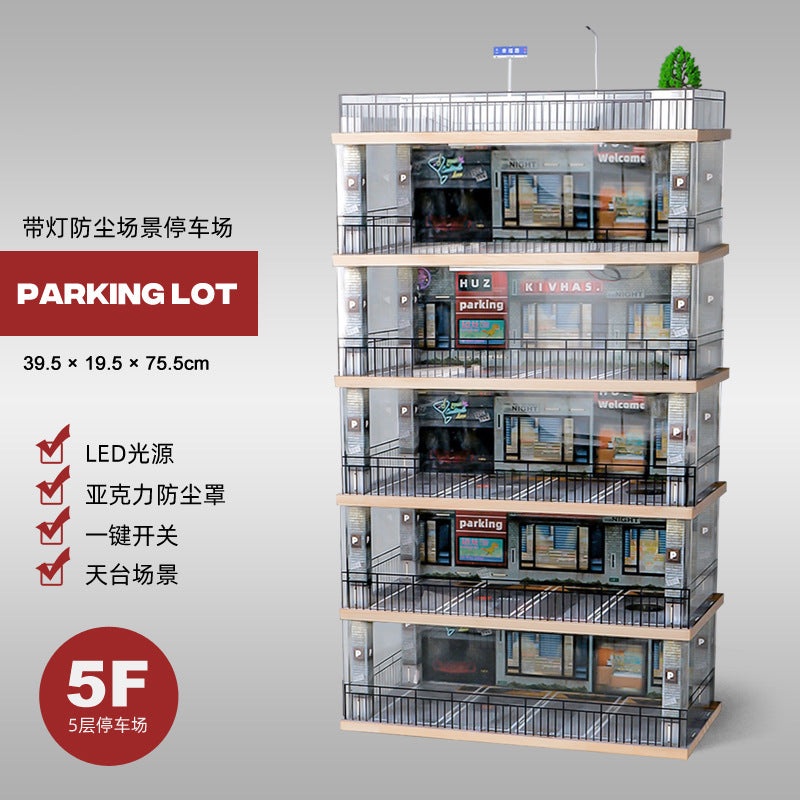 Car Park Display Box Collection Box for Car Storage Box Storage Organizer Kotak Simpan 1:32
