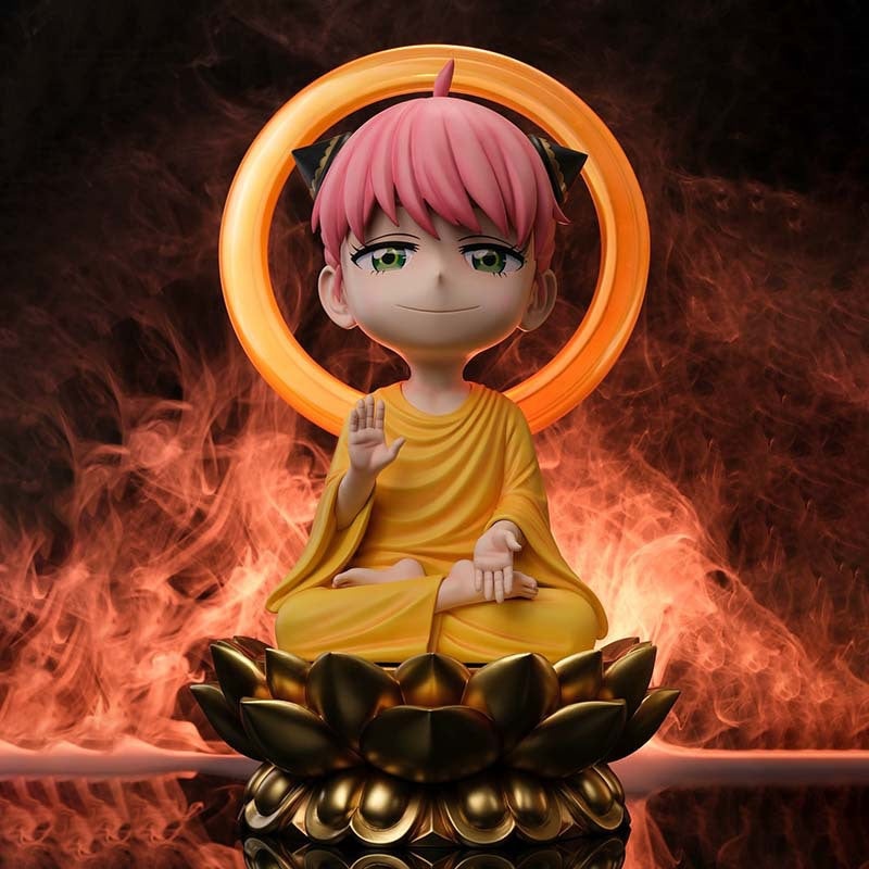 Spy x Family GK Model Buddha Anya Sitting Pose Compassion Statue Creative Anime Figurine GK