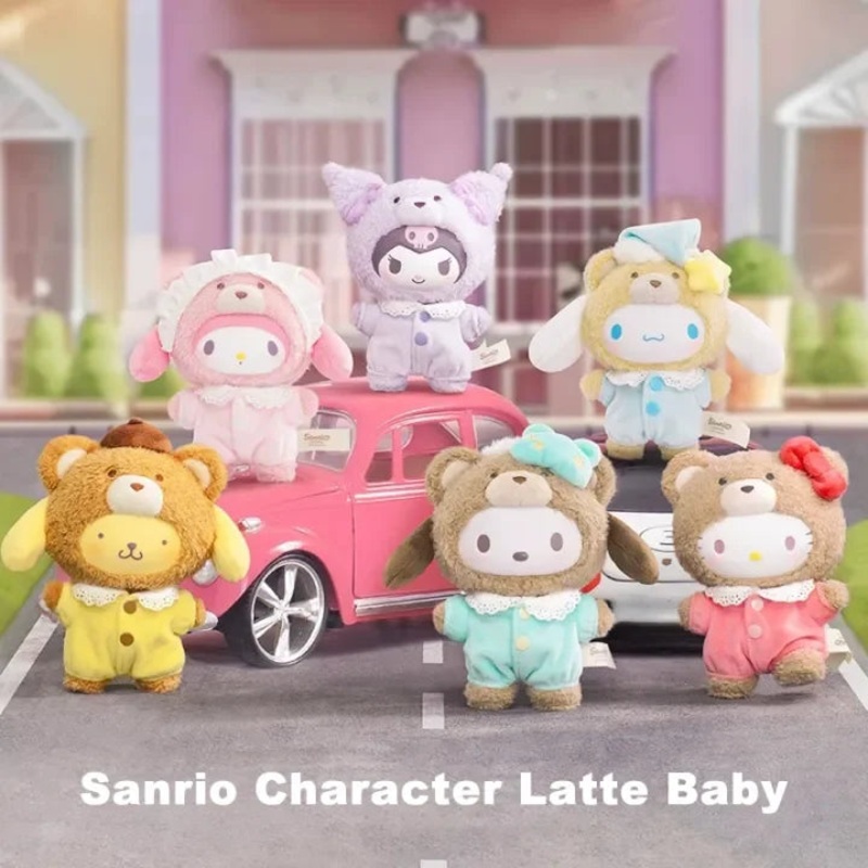 TOPTOY Sanrio Characters Latte Baby Series Blind Box Plush Toy Figure