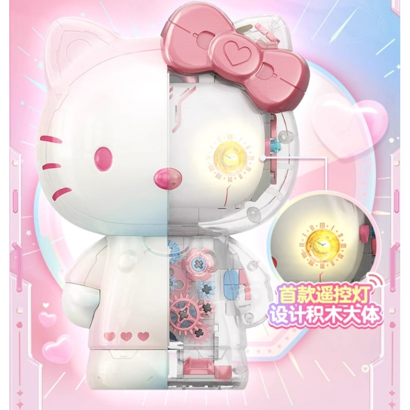 TOPTOY Sanrio Hello kitty Colorful Model Building Blocks HELLO KITTY