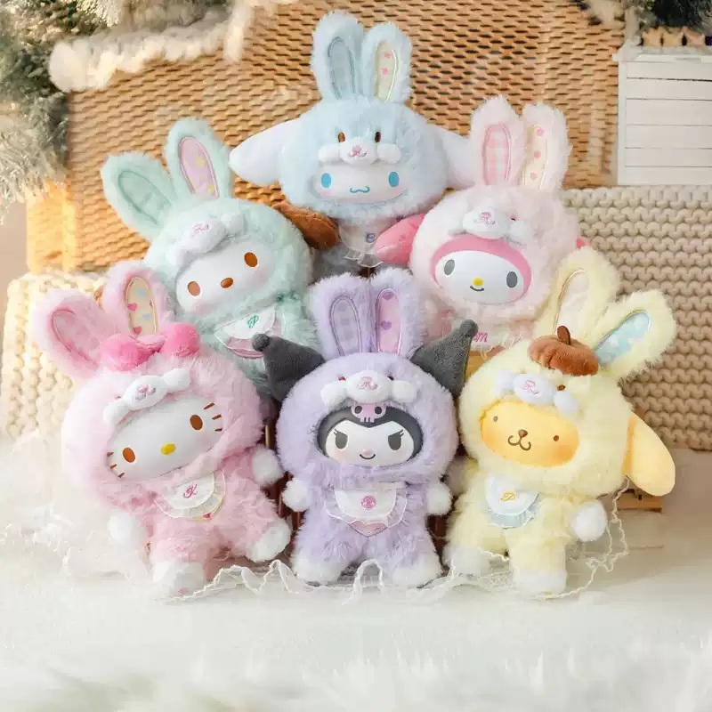 TOPTOY Sanrio Latte Baby V3 Rabbit Elf Series Vinyl Plush Blind Box TOPTOY