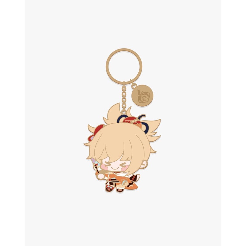Yoimiya Chibi Character Metal Keychain Genshin Impact Official Merchandise