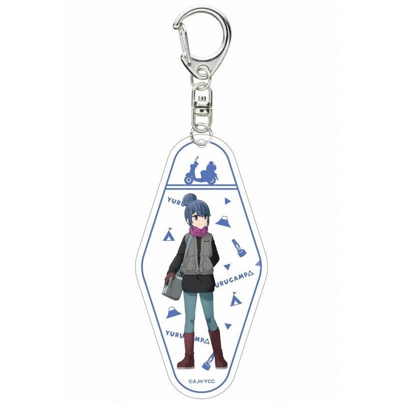 Yurucamp ACROSS Nakayoshi Camp Motel Key Chain Rin