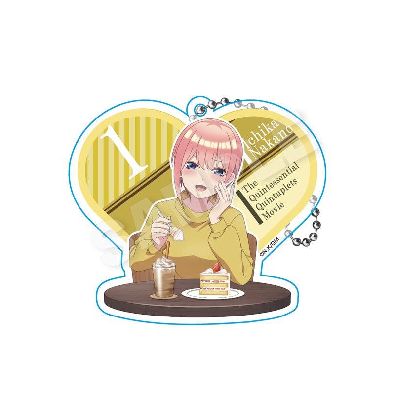The Quintessential Quintuplets Movie Stella Notes Acrylic Key Chain Nakano Ichika Lunch Date Ver.