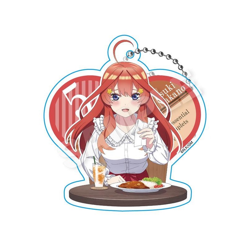 The Quintessential Quintuplets Movie Stella Notes Acrylic Key Chain Nakano Itsuki Lunch Date Ver.