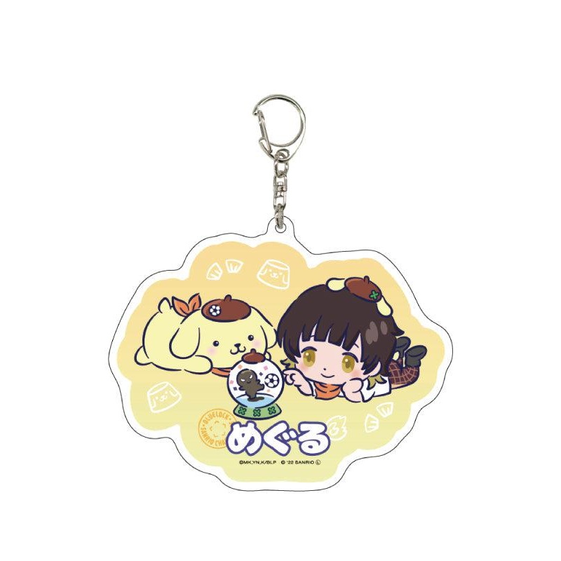 Blue Lock x Sanrio Characters A3 Deka Acrylic Key Chain 02 Bachira Meguru x Pom Pom Purin (Mini Character Illustration)