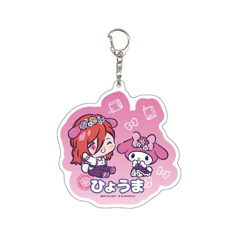 Blue Lock x Sanrio Characters A3 Deka Acrylic Key Chain 04 Chigiri Hyoma x My Melody (Mini Character Illustration)