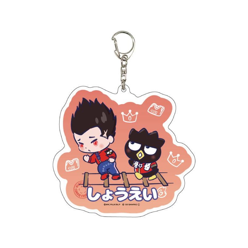 Blue Lock x Sanrio Characters A3 Deka Acrylic Key Chain 05 Barou Shouei x Bad Badtz-Maru (Mini Character Illustration)