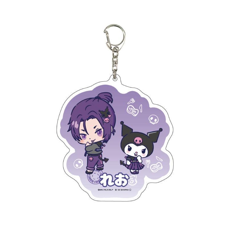 Blue Lock x Sanrio Characters A3 Deka Acrylic Key Chain 07 Mikage Reo x Kuromi (Mini Character Illustration)