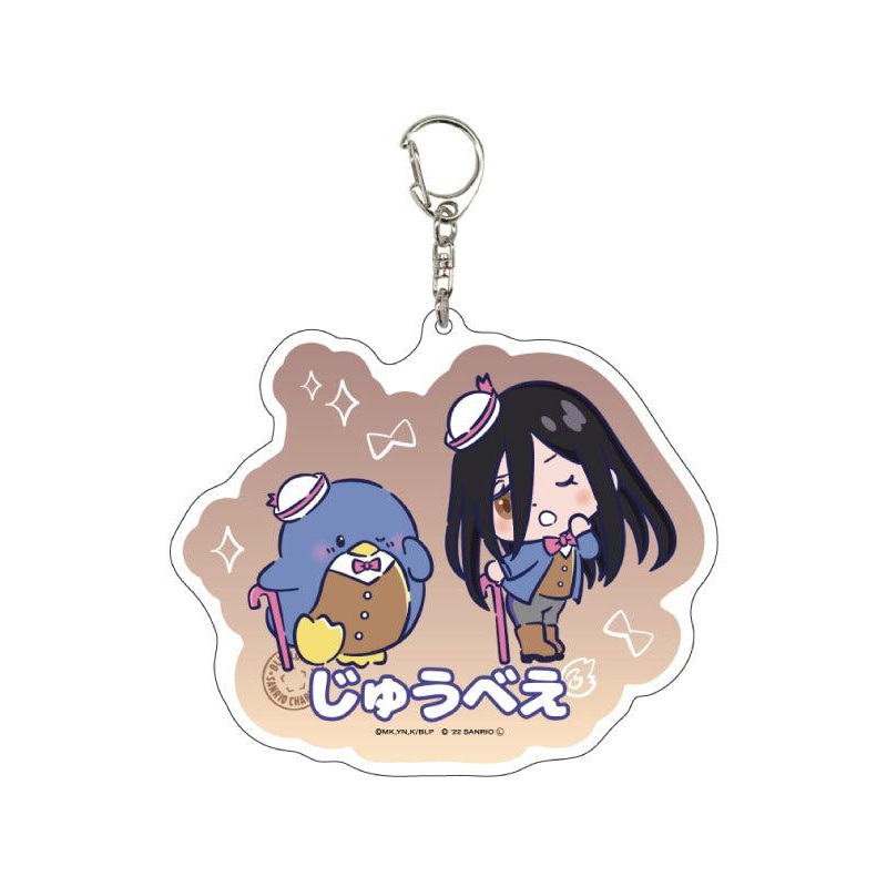 Blue Lock x Sanrio Characters A3 Deka Acrylic Key Chain 09 Aryu Jyubei x Tuxedosam (Mini Character Illustration)
