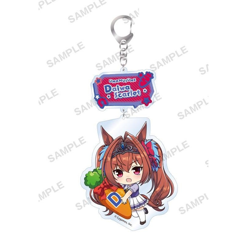 Uma Musume Pretty Derby Bushiroad Creative Mugyu Mini Acrylic Key Chain Vol.2 Daiwa Scarlet