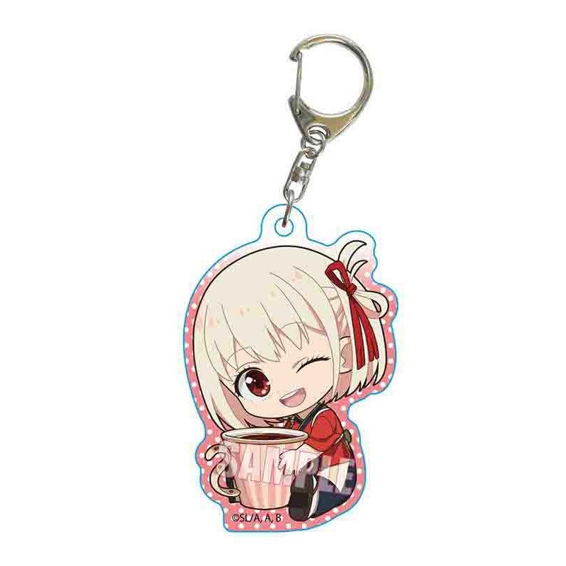 Lycoris Recoil Bell House GyuGyutto Acrylic Key Chain Nishikigi Chisato (Cafe LycoReco)