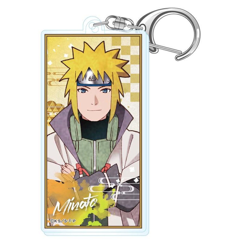 NARUTO -Shippuden- Twinkle Vintage Series Acrylic Banner Key Chain Namikaze Minato