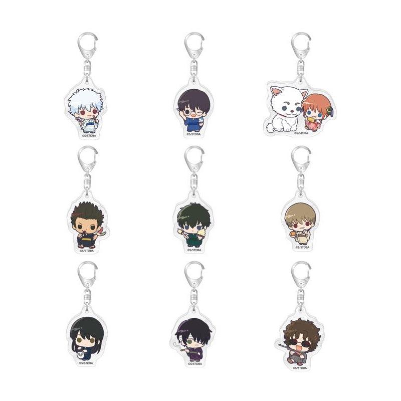 Gintama Caravan Trading Mini Character Acrylic Key Chain(1 Random)