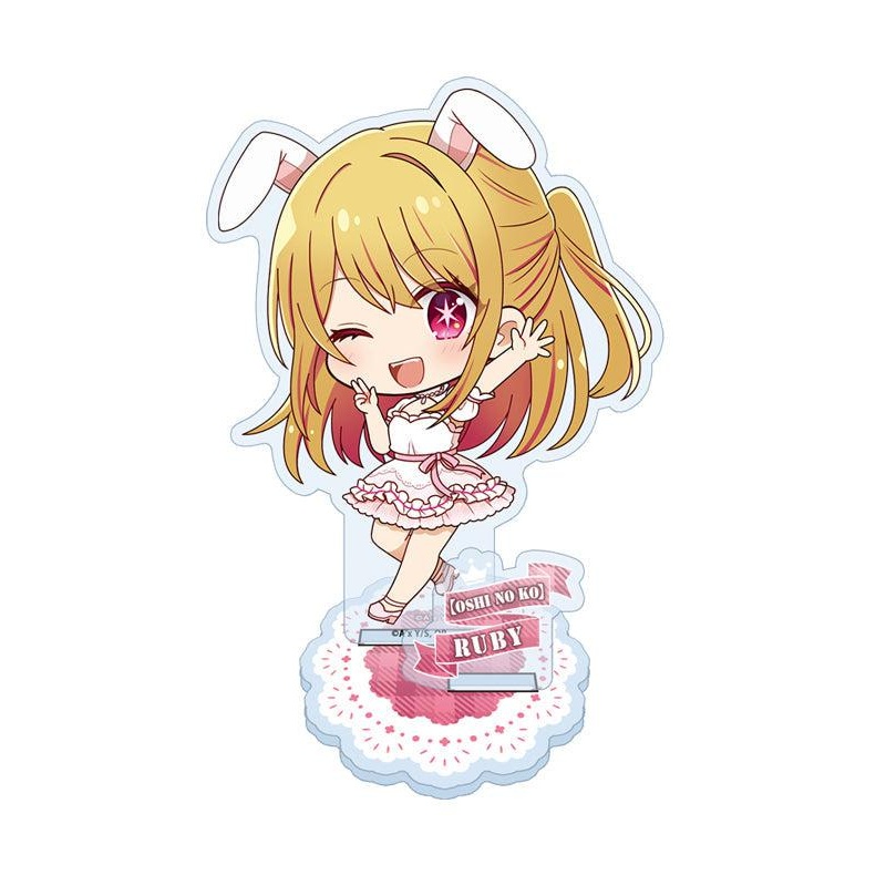 Oshi no Ko Seasonal-Plants Puchichoko Acrylic Stand Ruby White Dress
