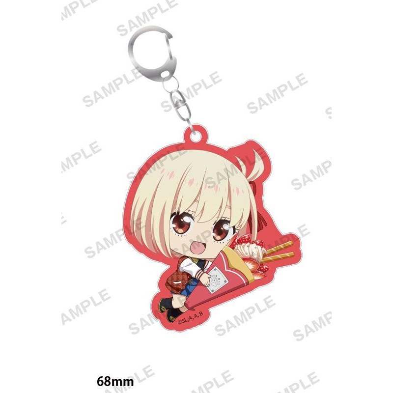 Lycoris Recoil Bushiroad Creative Mugyu Mini Acrylic Key Chain Chisato & Takina’s Autumn Sky Show Window Nishikigi Chisato