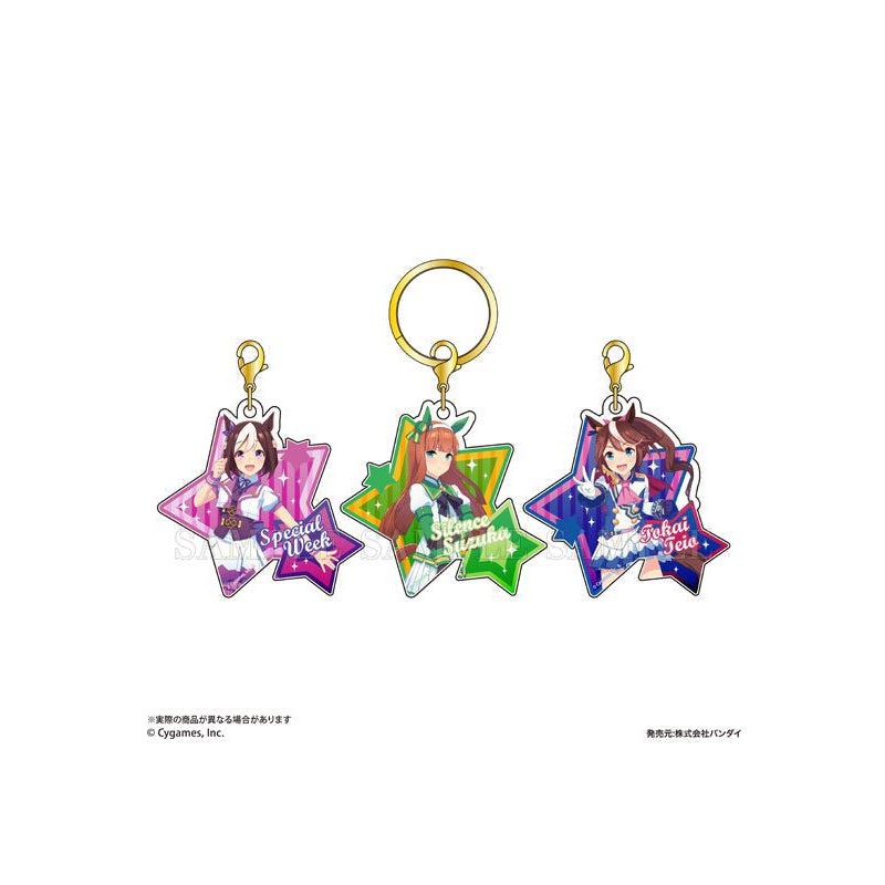 Uma Musume Pretty Derby Bandai3 Charm Key Chain Special Week & Silence Suzuka & Tokai Teio