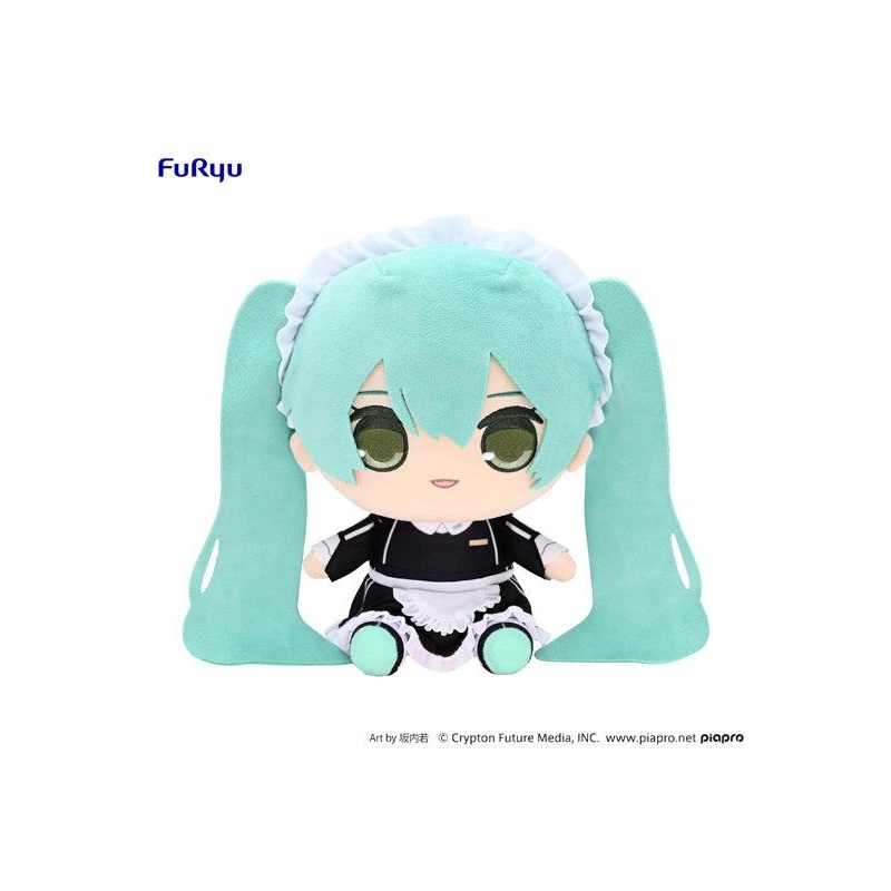 Hatsune Miku FURYU  KYURUMARU Big Plush Toy -Sporty Maid-
