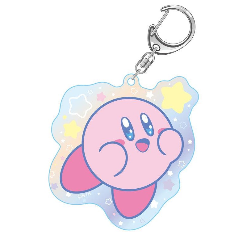 Kirby’s Dream Land Twinkle Aurora Acrylic Key Chain D Kirby, Smile