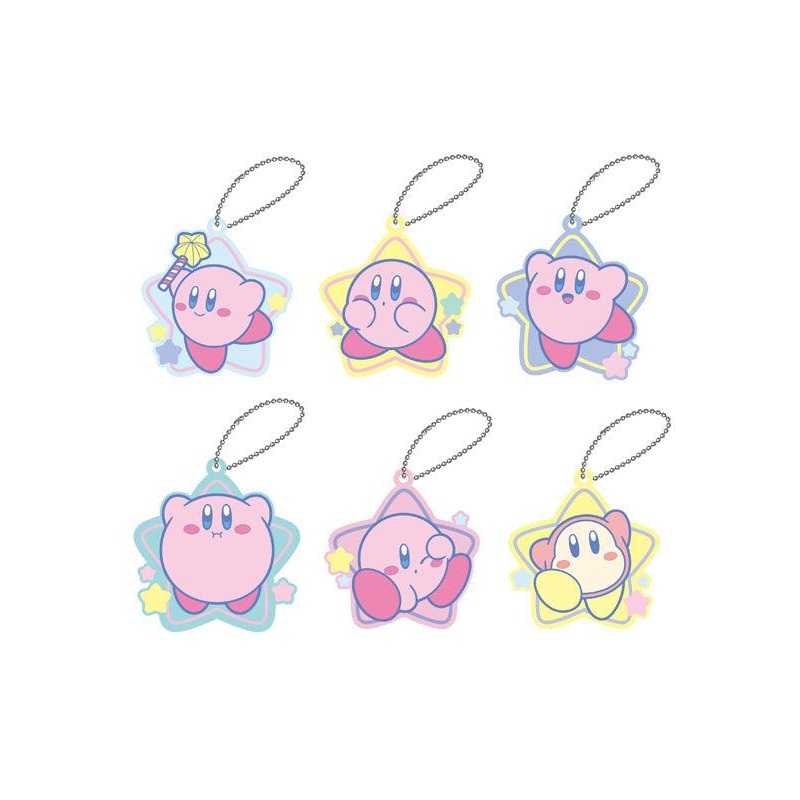 Kirby’s Dream Land Twinkle Clear Rubber Key Chain (1 Random)
