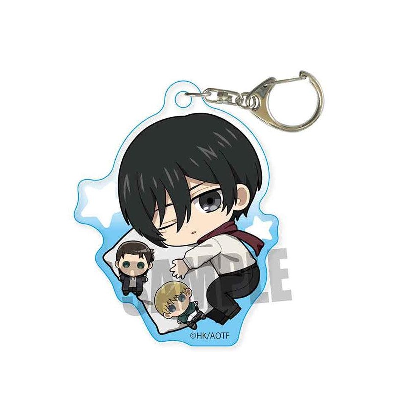 Attack on Titan Bell House GyuGyutto Acrylic Key Chain Mikasa Ackerman Oyasumi Ver.