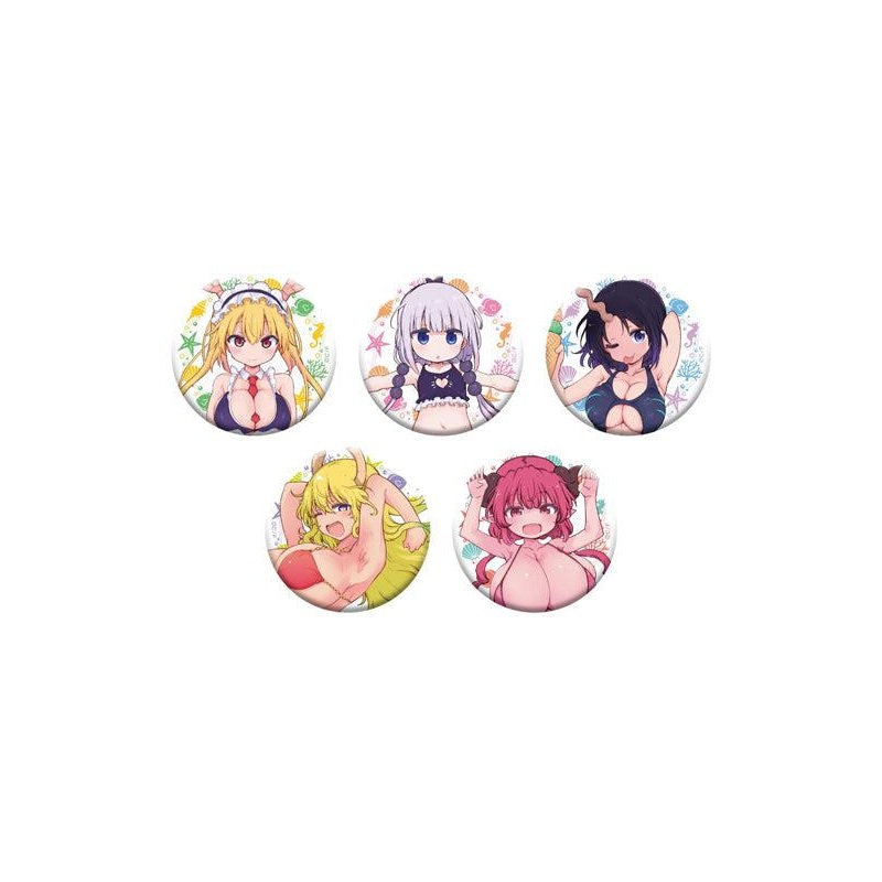 Miss Kobayashi’s Dragon Maid  Medicos Entertainment Original Illustration Can Badge Collection Swimwear Ver.(1 Random)