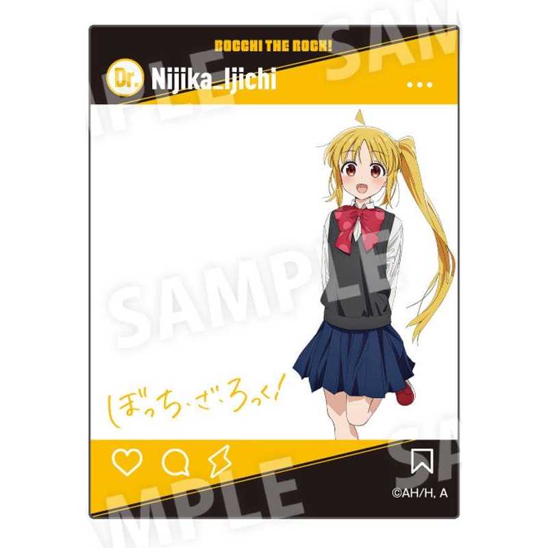 Bocchi the Rock! Culture Entertainment SNS Style Acrylic Card Ijichi Nijika