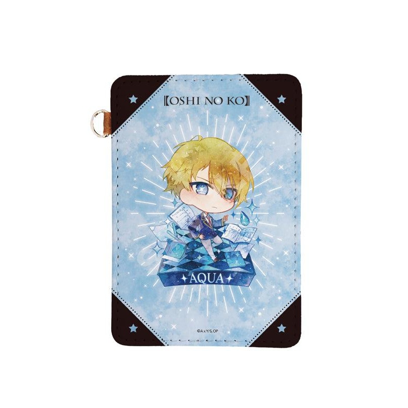 Oshi no Ko CS.FRONT Chara Deru Art Leather Pass Case 02 Aqua