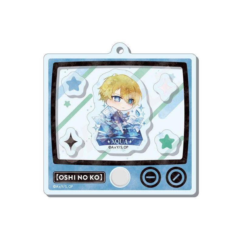 Oshi no Ko CS.FRONT Chara Deru Art Shakashaka Acrylic Key Chain 02 Aqua