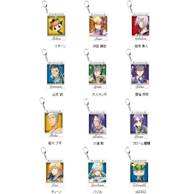 Reborn! Contents Seed Instant Photo Style Key Chain Pale Tone Series Varia Arc Ver. (1-12 Selection)
