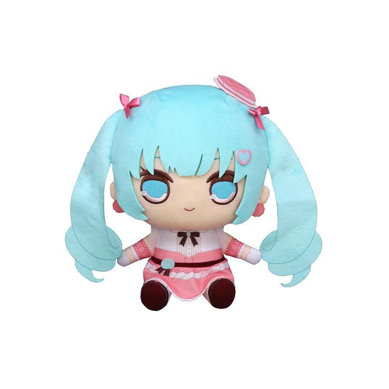 Hatsune Miku FuRyu KYURUMARU Big Plush Toy Macaroon