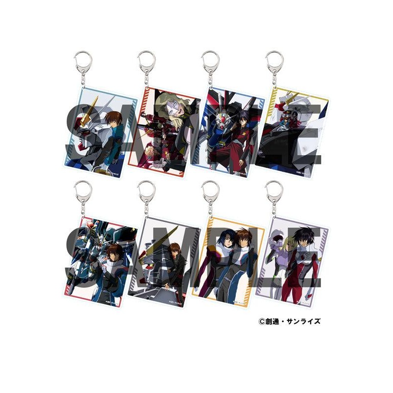 Gundam Mobile Suit SEED Destiny KADOKAWA Illustration Card Style Key Chain(1 Random)