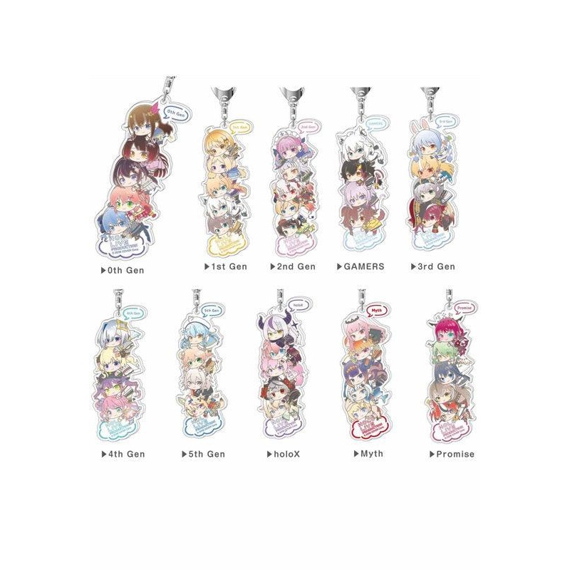 Hololive Bandai Acrylic Key Chain Hug Meets Tsumi Arrange (1-10 Selection)
