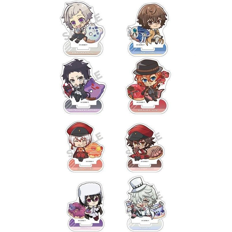 Bungo Stray Dogs Crux Acrylic Stand Chara Peko Donut (1-8 Selection)