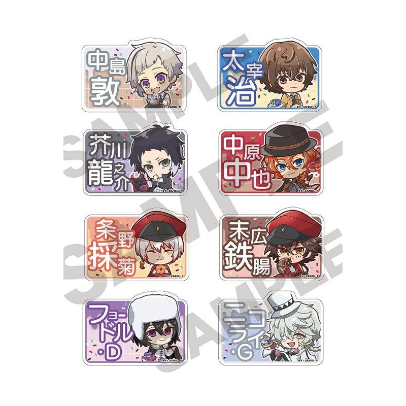 Bungo Stray Dogs Crux Trading Name Badge Style Acrylic Clip Chara Peko Donut (1 Random)