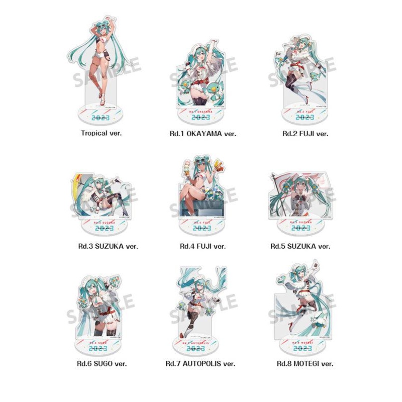 Racing Miku 2023 Hobby Stock Acrylic Figure (1-9 Selection)