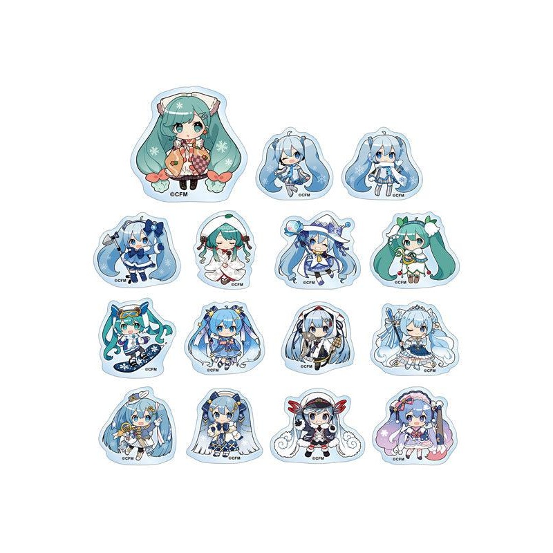 SNOW MIKU 2024 armabianca Trading Snow Miku Art by Binchou Maguro Acrylic Sticker