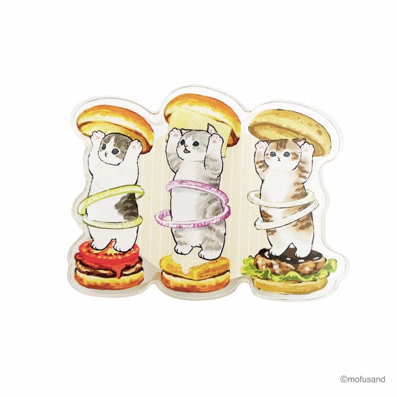 Mofusand: Acrylic Die Cut Hamburger Clip