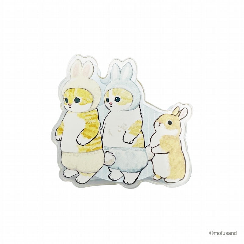 Mofusand: Acrylic Die Cut Rabbit Clip
