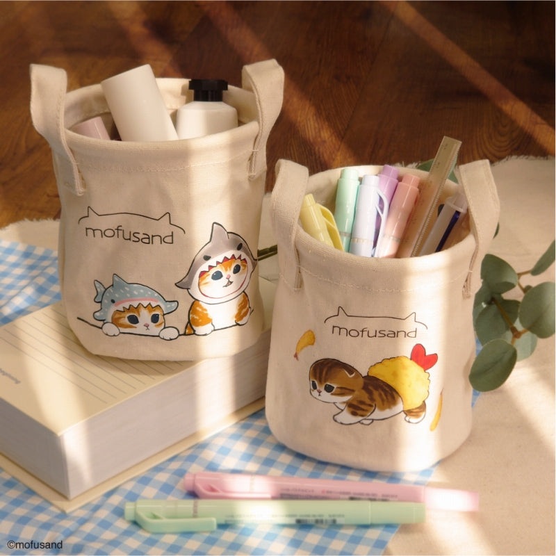 Mofusand: Table Top Canvas Basket (Shark)