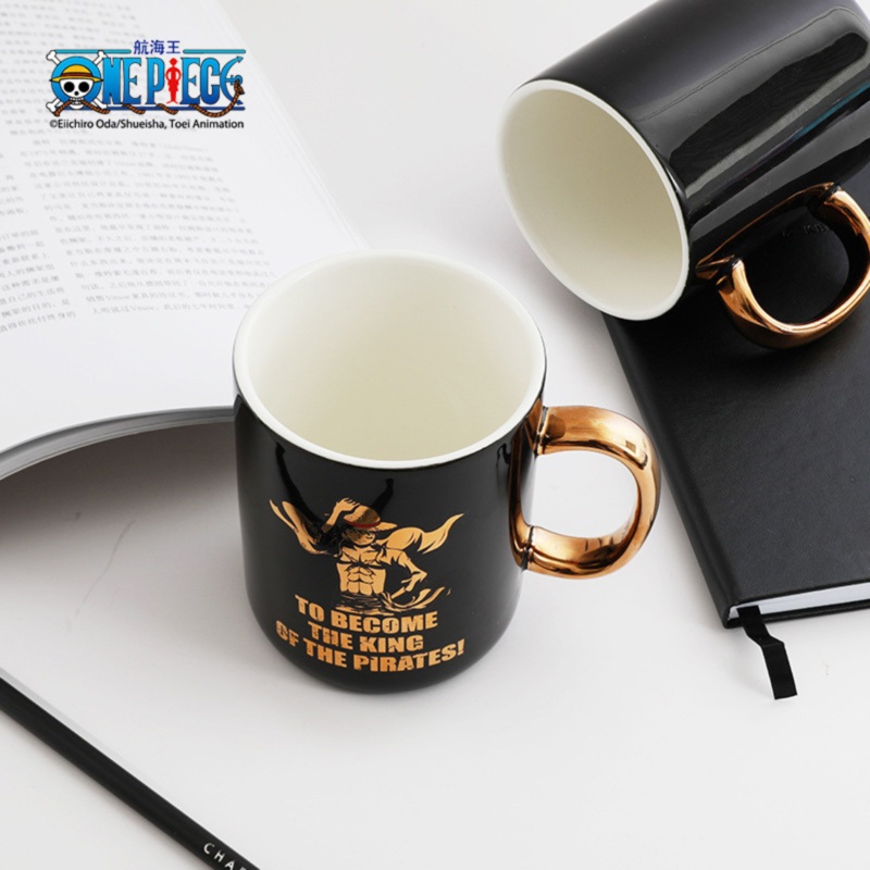 One Piece Golden Black Mug Set