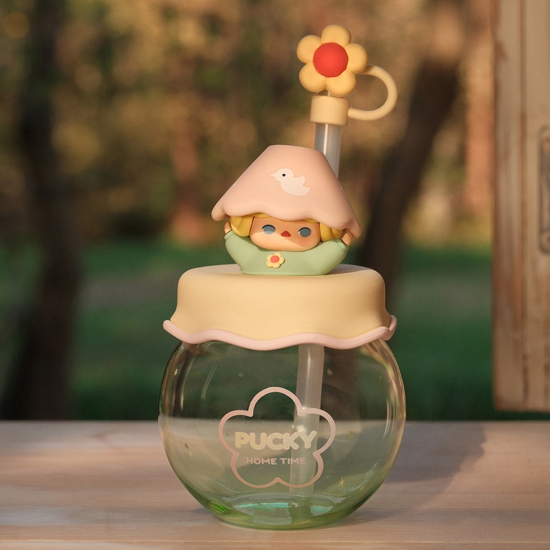 Pop Mart Pucky Home Time Series Straw Cup