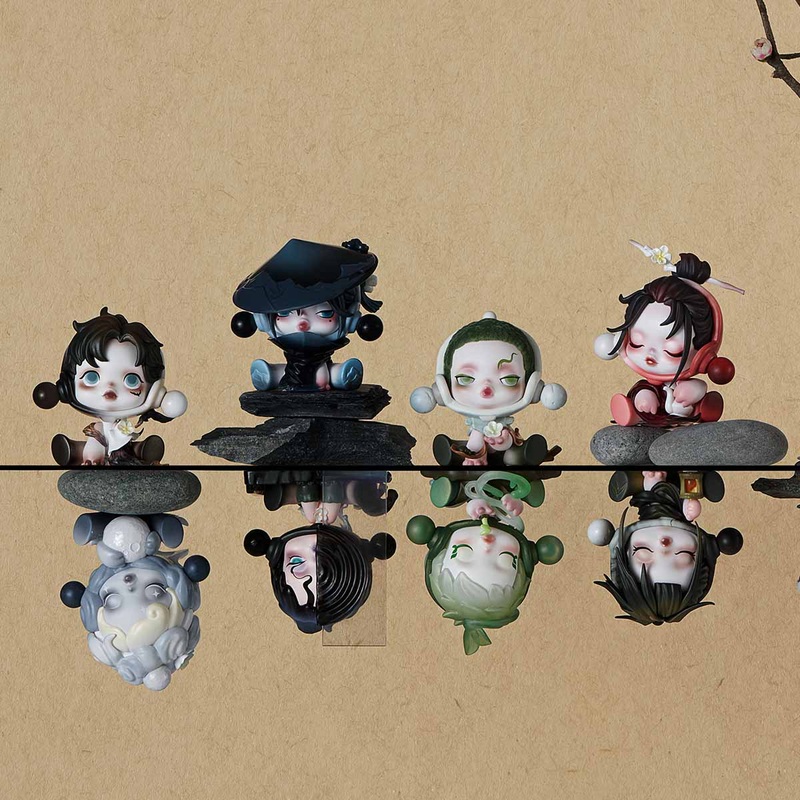 RestockPop Mart Skullpanda The Ink Plum Blossom Series Blind Box