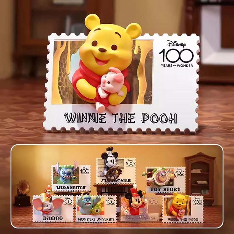 NEWMINISO Disney 100th Anniversary Retro Stamp Series Blind Box