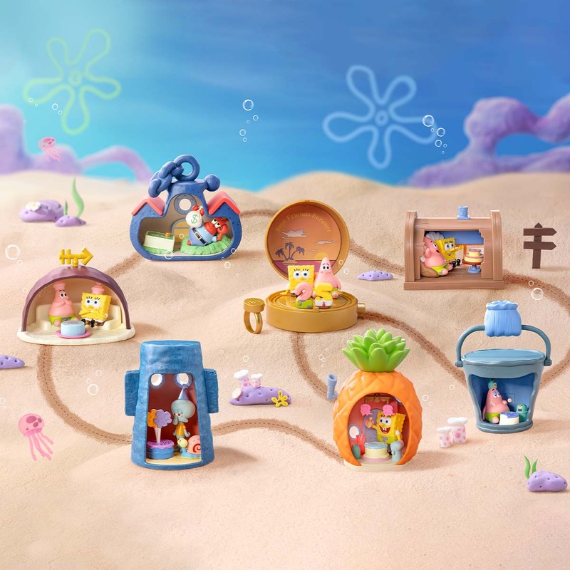 NEWPOP MART SpongeBob SquarePants Carnival Anniversary Series Scene Sets