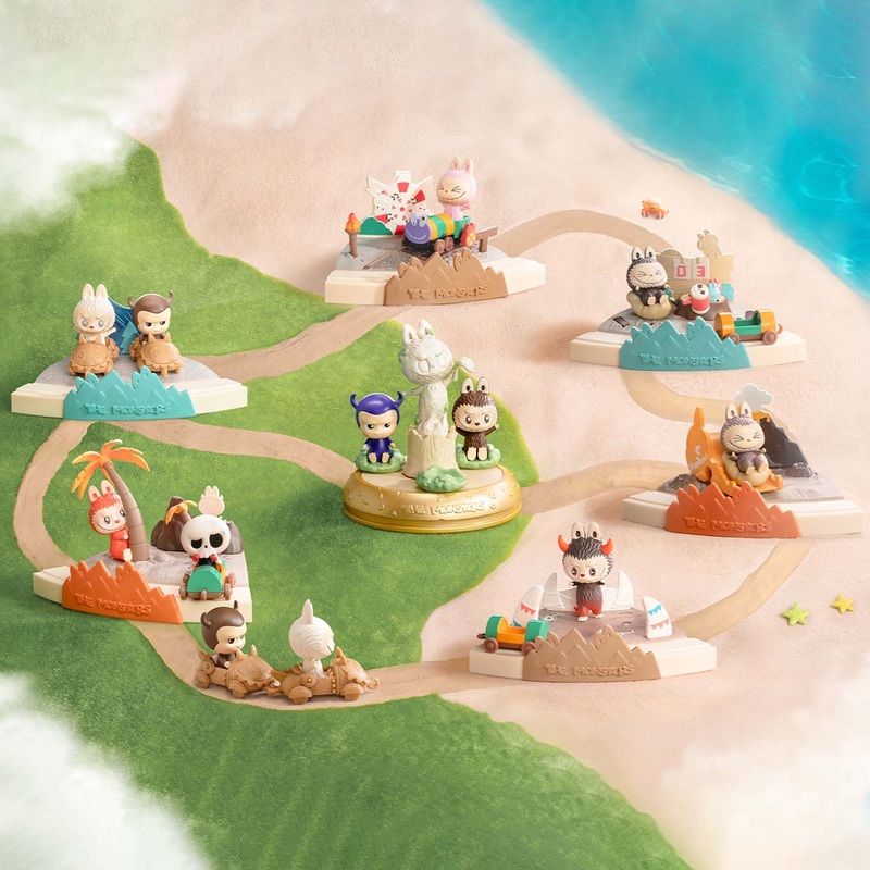 NEWPOP MART THE MONSTERS Playing Games Series Scene Sets