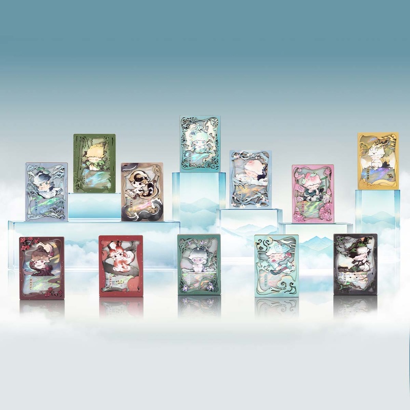 NEWPOP MART DIMOO Stories in the Cup Series Figures Art Collection Cards