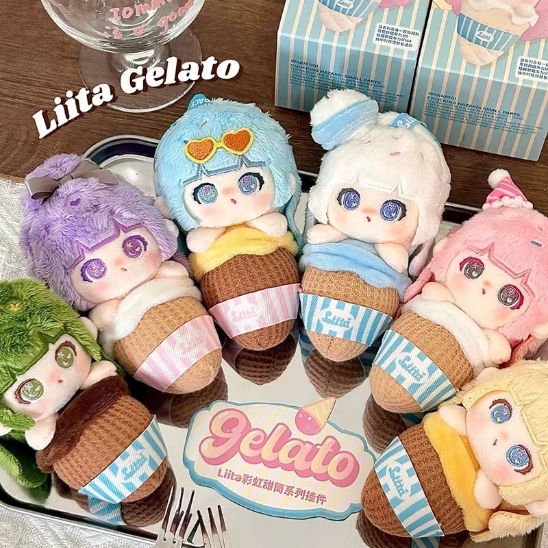 NEWTNTSPACE Liita Rainbow Cone Series Plush Keychain