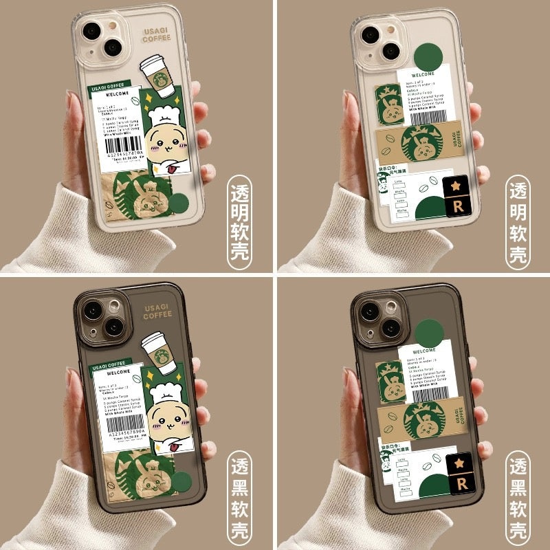 Japanese Cartoon ChiiKawa Coffee Shop | Usagi Chef – iPhone Case XS 11 12 13 14 15 16 Pro Promax mini