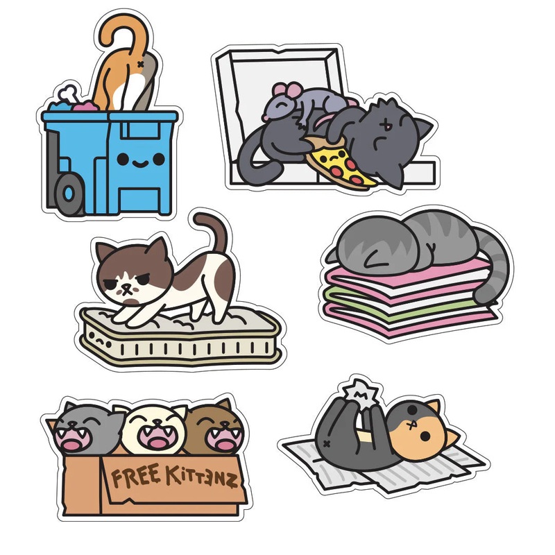 Trash Kitties Sticker Pack – Series 3